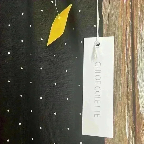 NWT CHLOE COLETTE DRESS “Odessa Fitted Mini Dress (pindot) - Picture 4 of 5